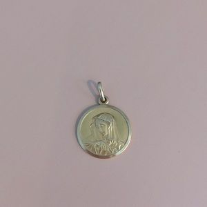 Gold Virgin Mary Pendant